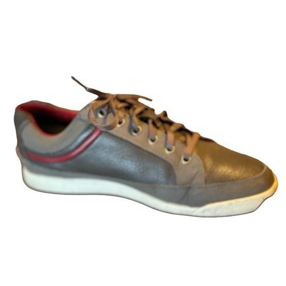 FootJoy Gray Leather Spikeless Golf Sneakers Size 9 Low Top Lace Up main image 4